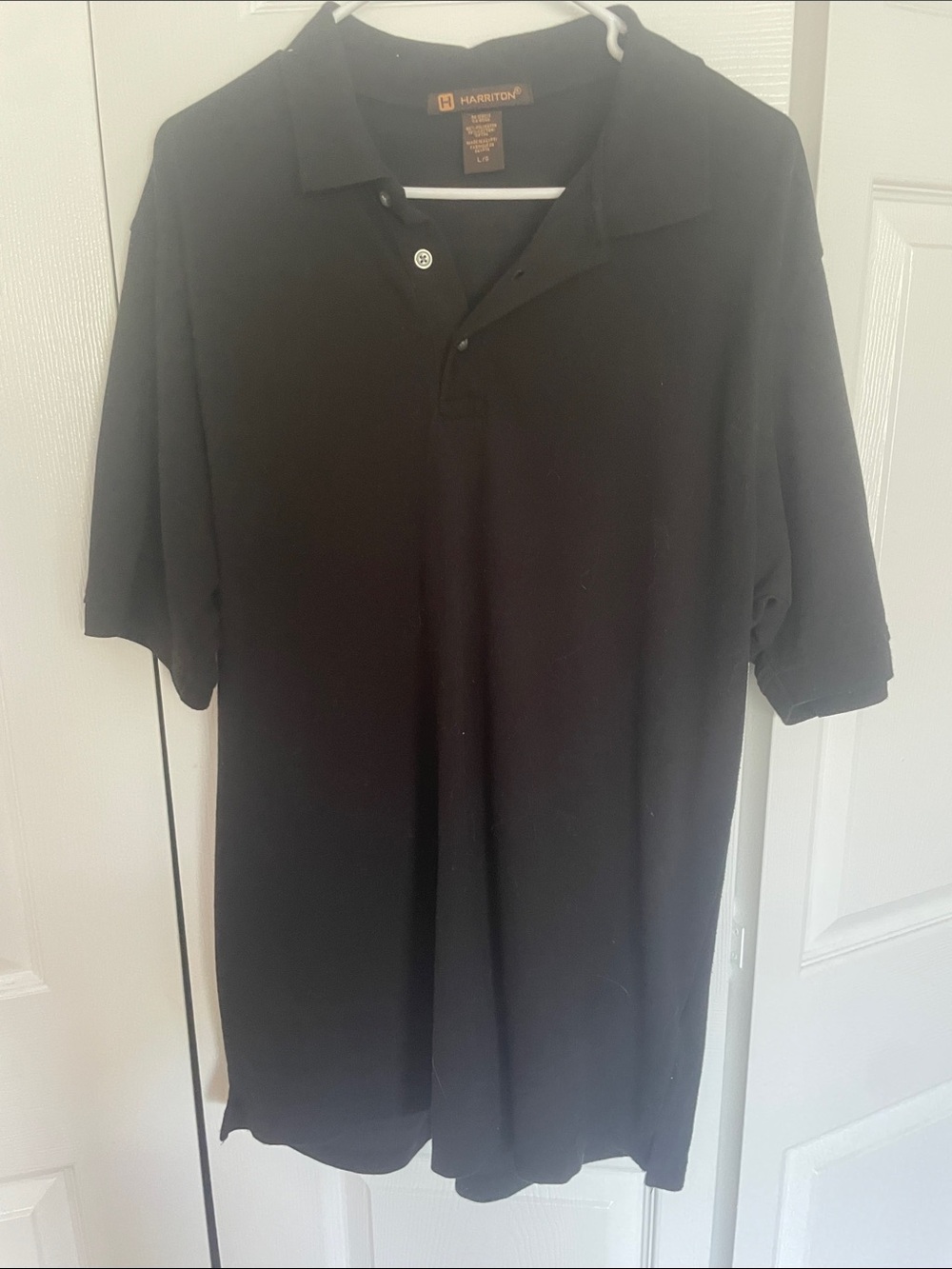 Black polo men’s L